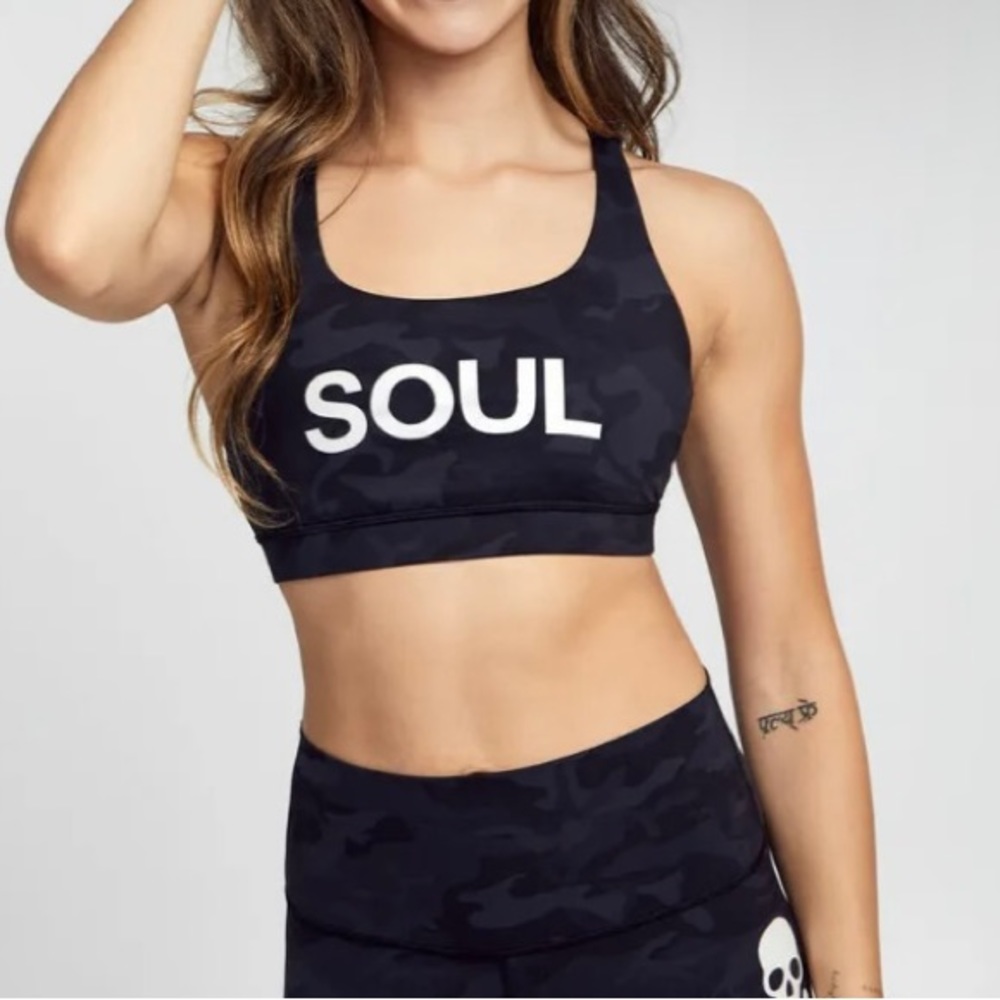 Lululemon For Soulcycle Camo Energy Bra Black Size 4